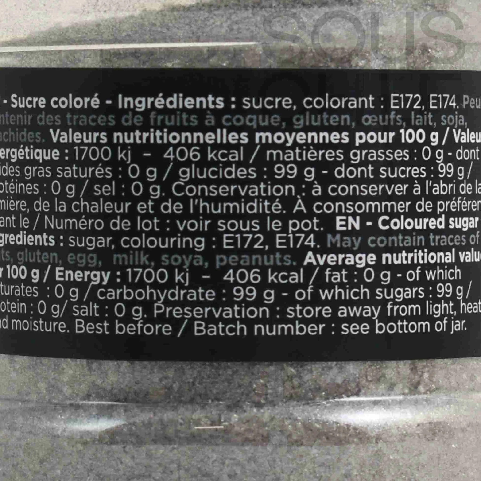 Deco Relief Silver Sugar Glitter, 60g Sale