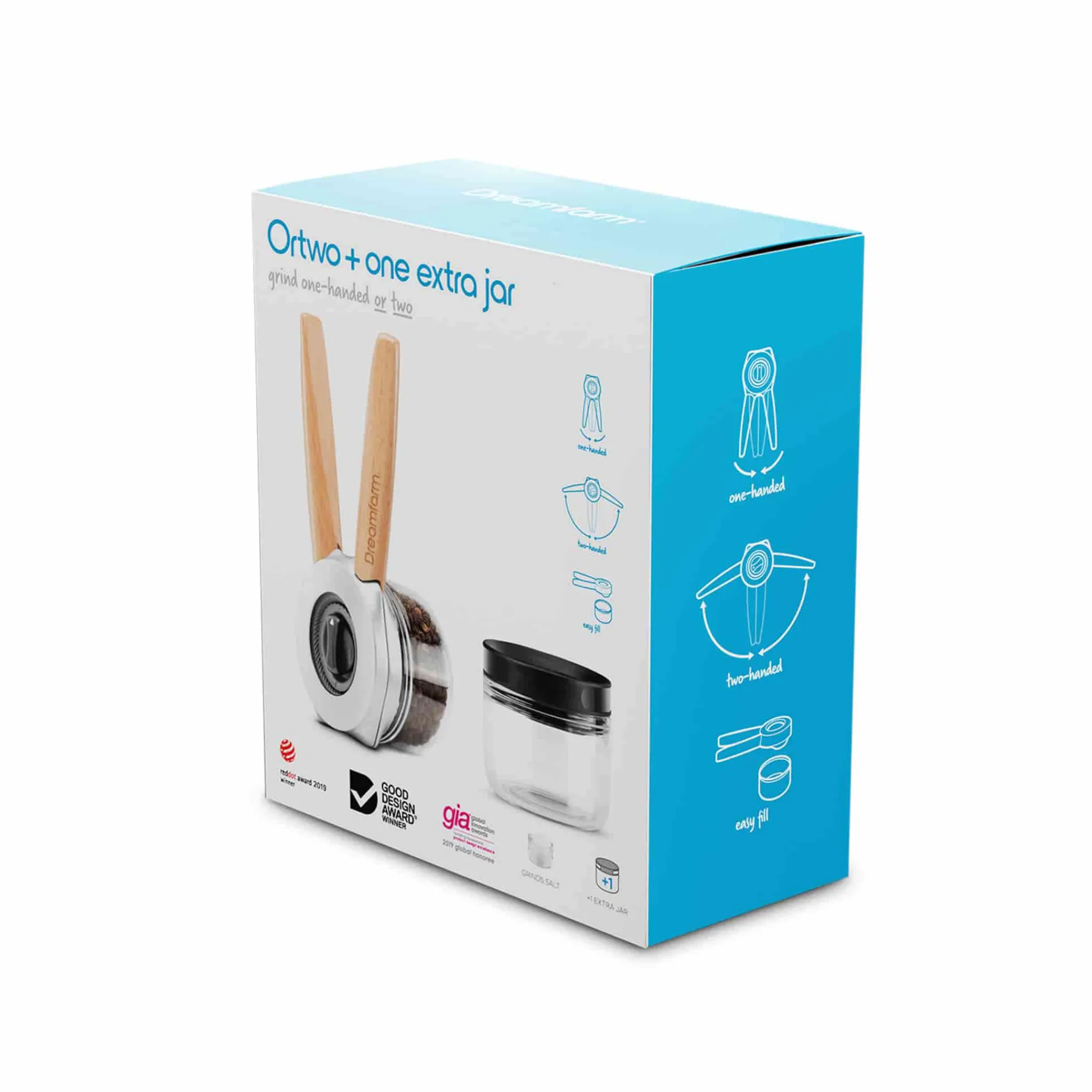 Dreamfarm Ortwo Spice Grinder with Extra Jar Best