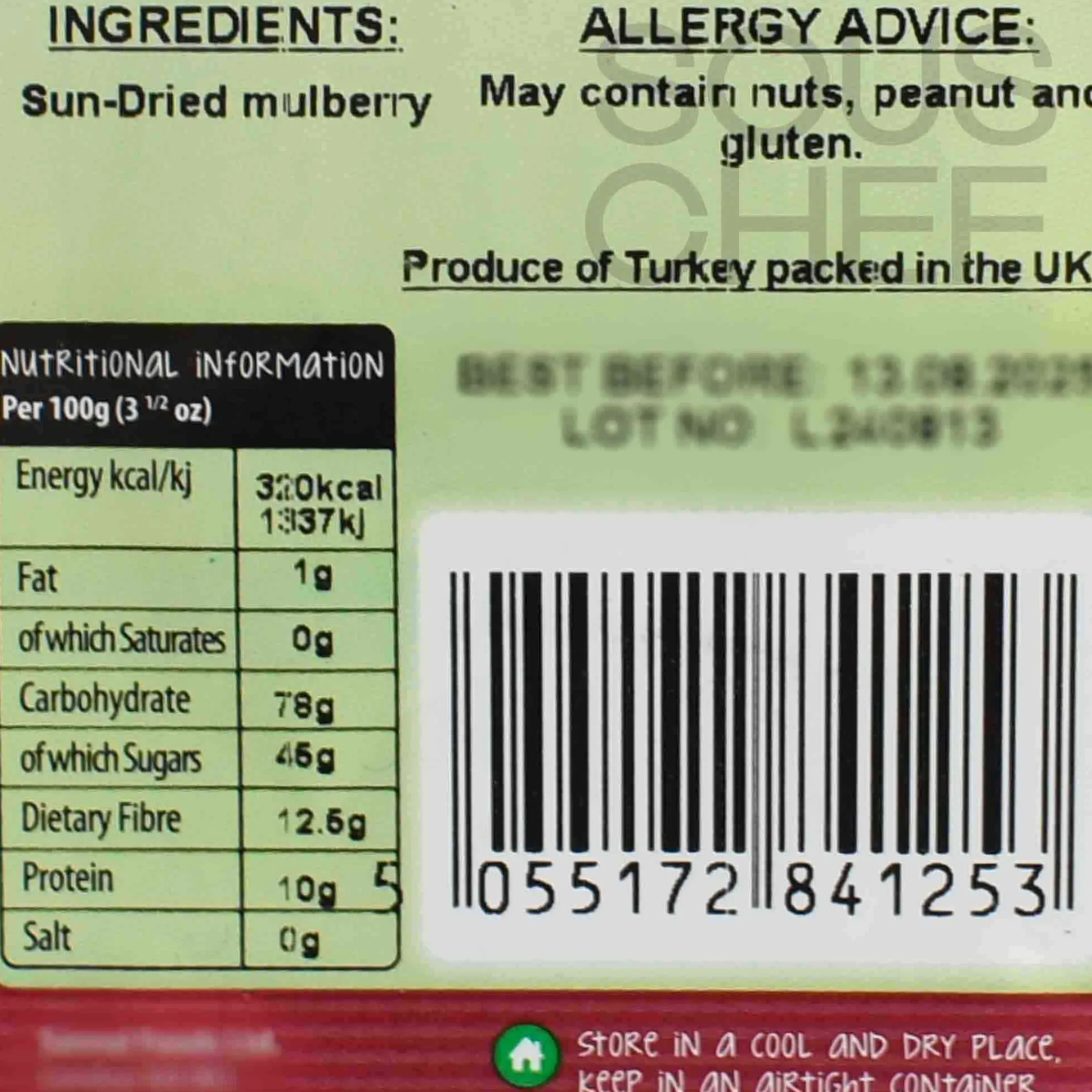 Gama Dried Mulberry, 130g New