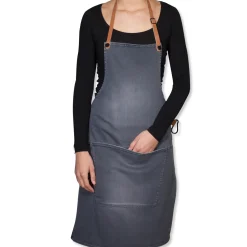 Dutchdeluxes Canvas BBQ Apron in Washed Grey Clearance