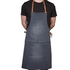 Dutchdeluxes Canvas BBQ Apron in Washed Grey Clearance