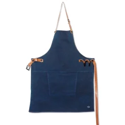 Dutchdeluxes Canvas BBQ Apron in Dark Blue Clearance