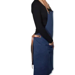 Dutchdeluxes Canvas BBQ Apron in Dark Blue Clearance