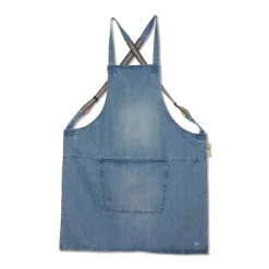 Dutchdeluxes Denim Suspender Apron in Blue Online