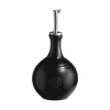 Emile Henry Black Round Oil Bottle, 400ml New