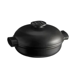 Emile Henry Delight Black Ceramic Induction Braiser, 27cm Hot