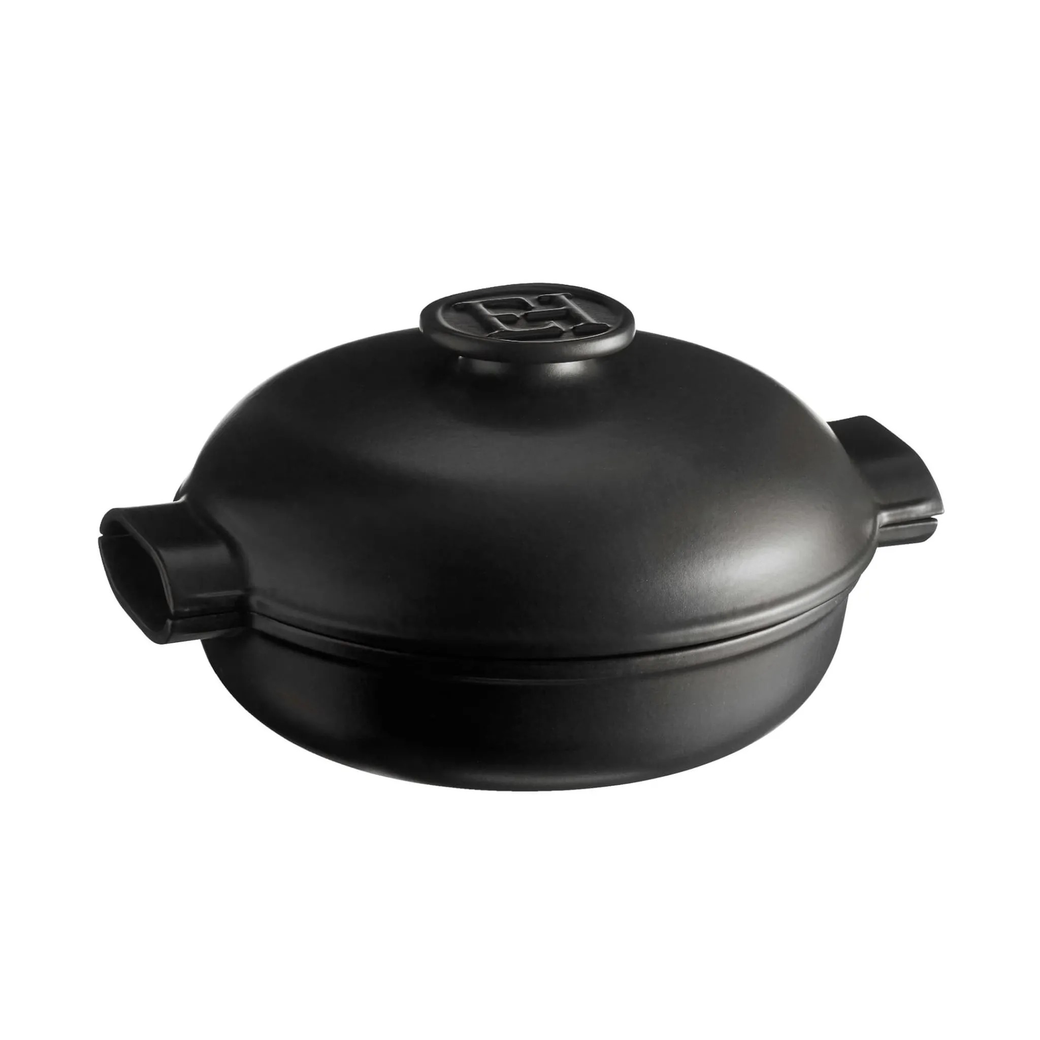 Emile Henry Delight Black Ceramic Induction Braiser, 27cm Hot