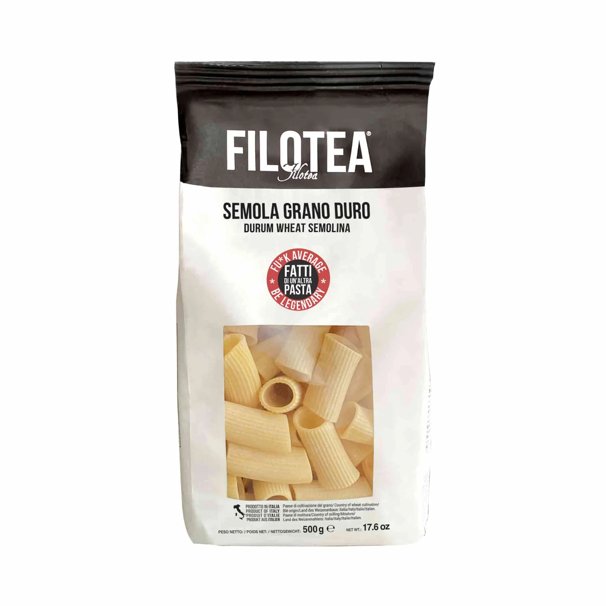 Filotea Rigatoni Durum Wheat Semolina Pasta, 500g Outlet