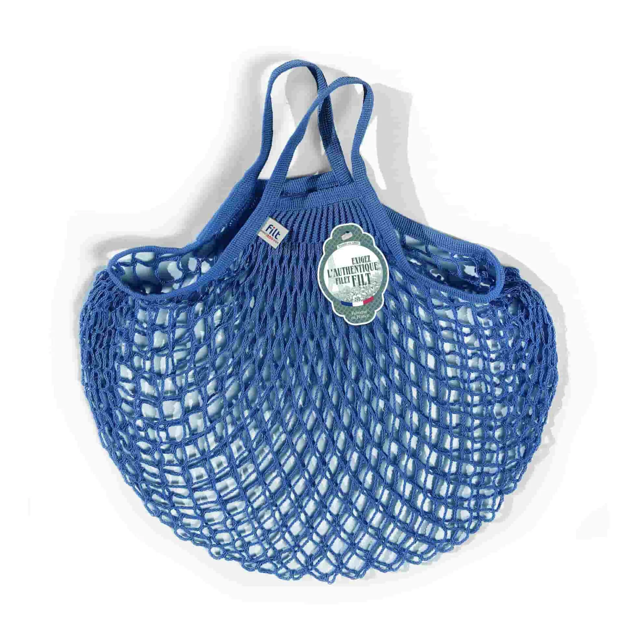 Filt String Bag in Cobalt Blue, Short Handle New