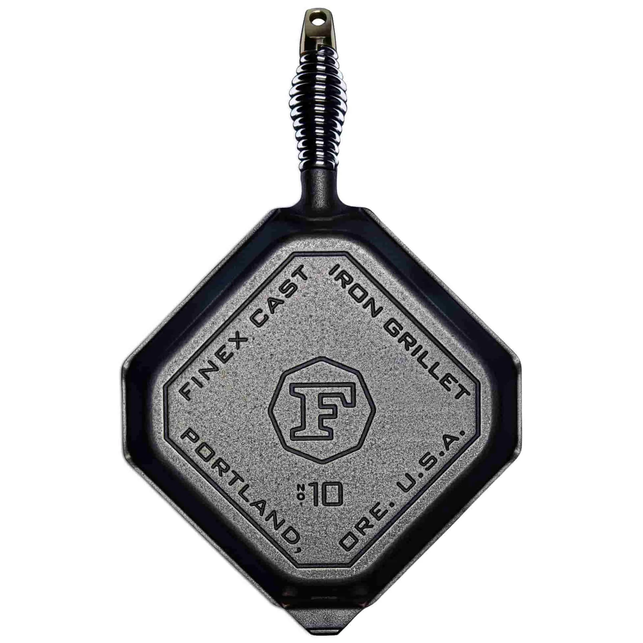 Finex Cast Iron Grill Pan, 25cm (10inch) Hot