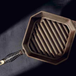 Finex Cast Iron Grill Pan, 25cm (10inch) Hot