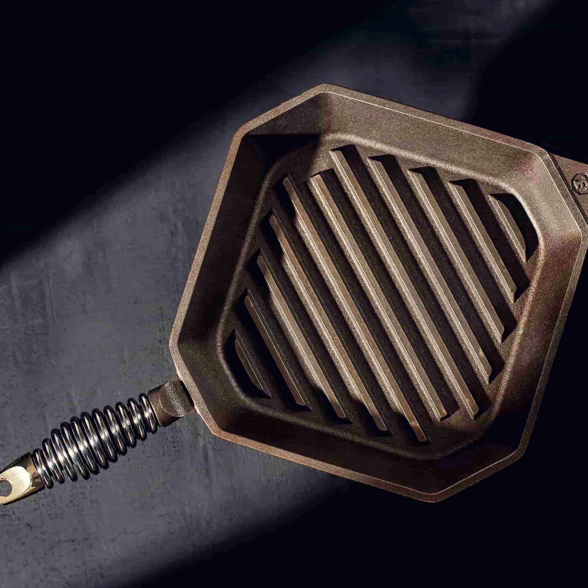 Finex Cast Iron Grill Pan, 25cm (10inch) Hot