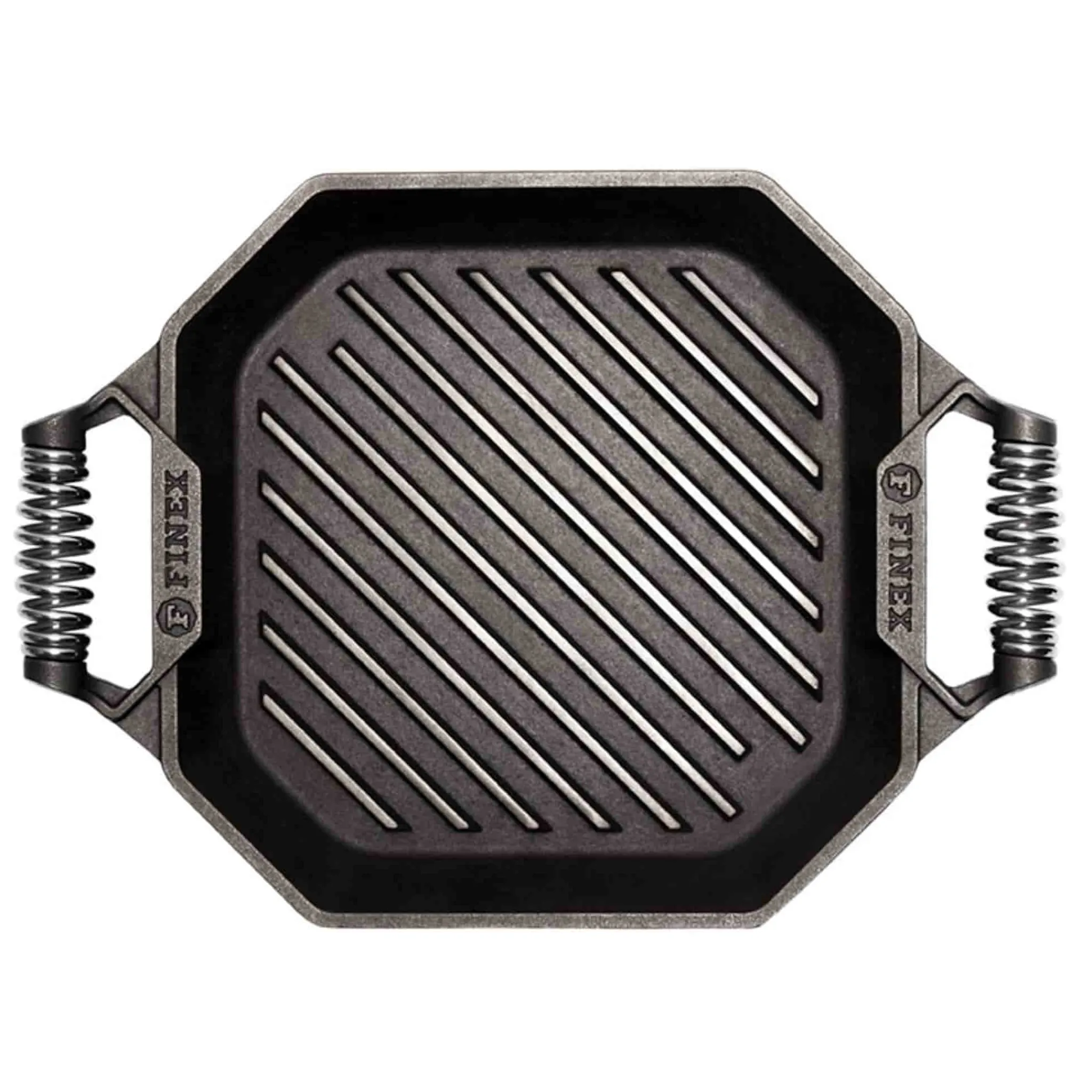 Finex Cast Iron Grill Pan with 2 Handles, 30cm (12inch)