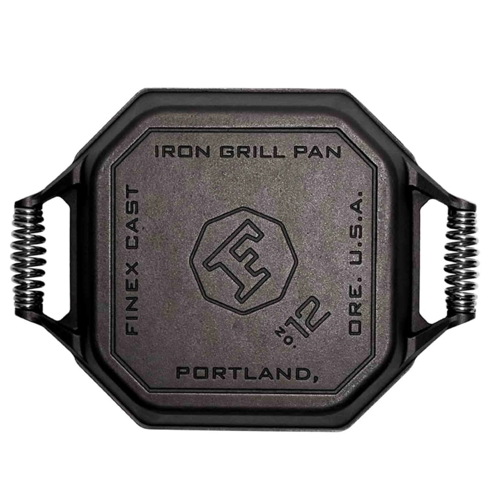 Finex Cast Iron Grill Pan with 2 Handles, 30cm (12inch)