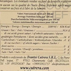 Frantoi Cutrera Selezione Sicilian Extra Virgin Olive Oil Blend Clearance