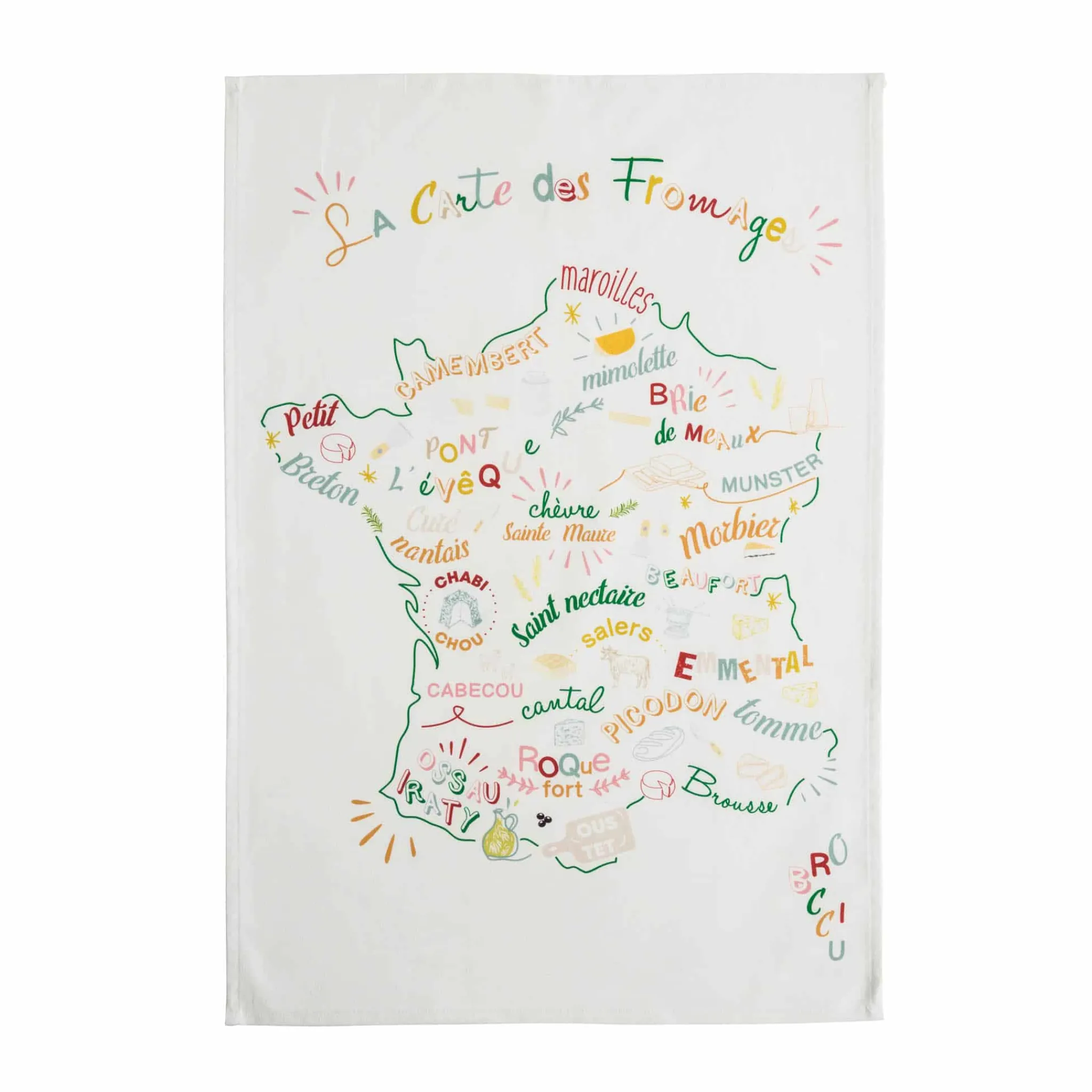 Coucke Fromage French Tea Towel New
