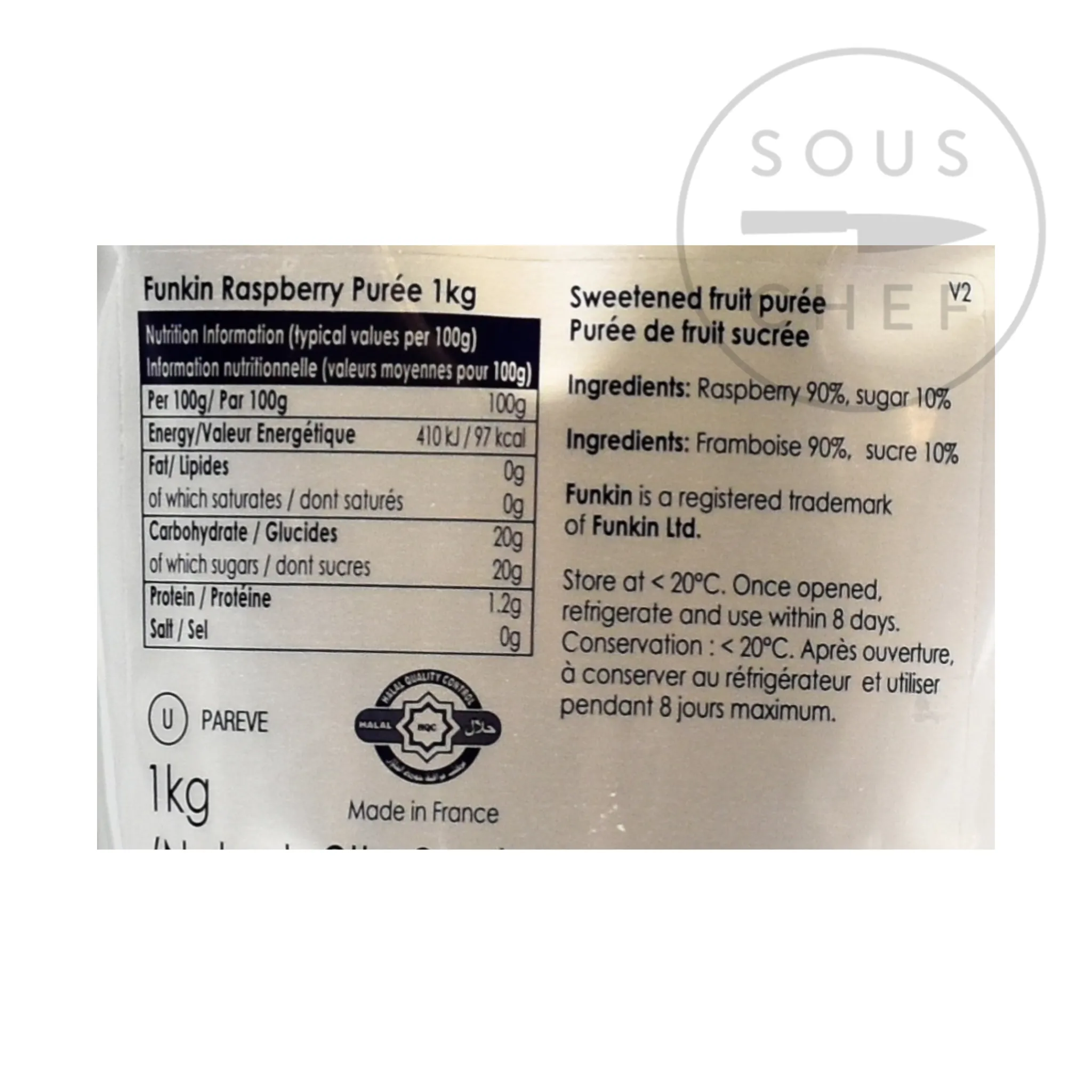 Funkin Raspberry Puree, 1kg Sale