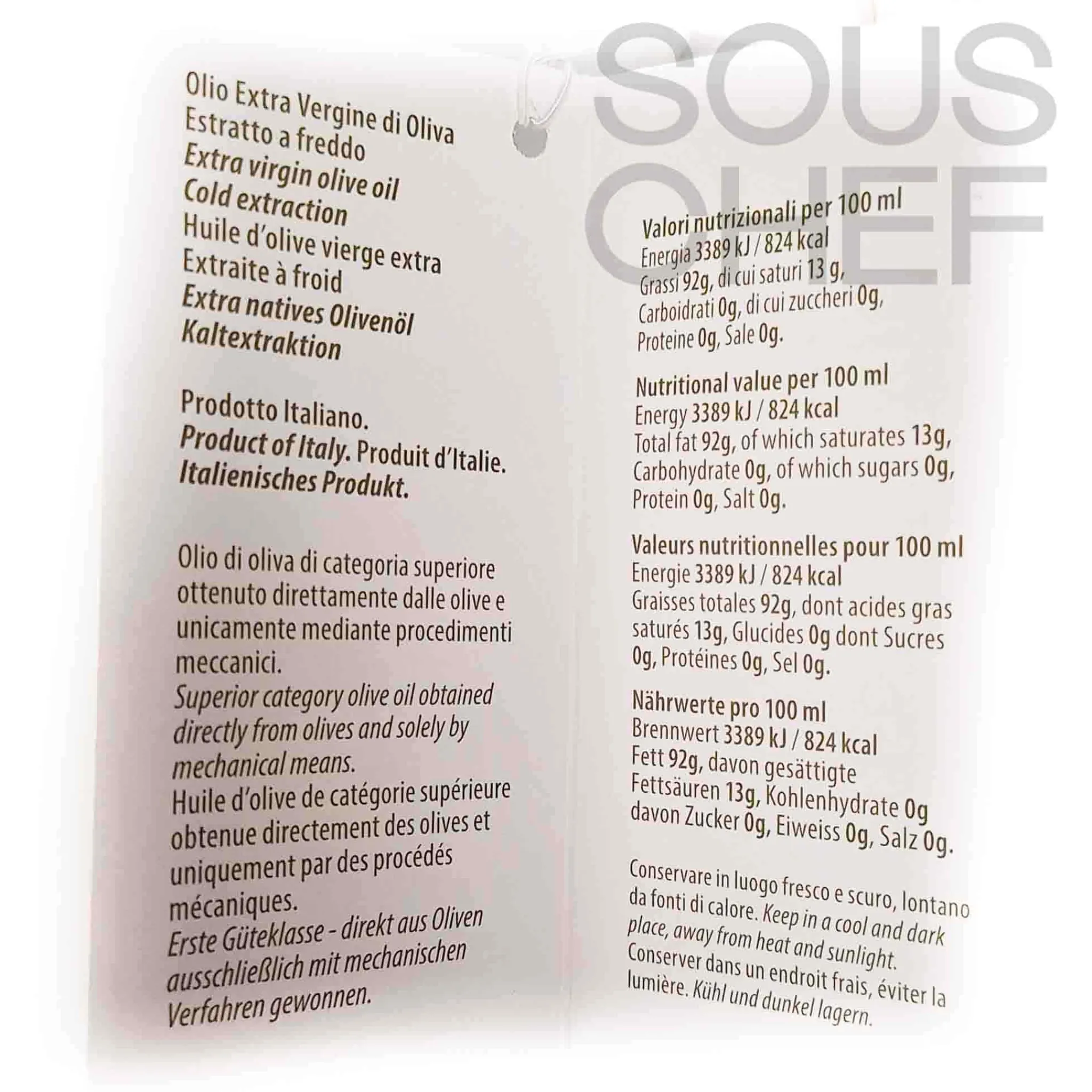 Galantino Puglian Extra Virgin Olive Oil in Green Stripe Glass Bottle, 500ml New