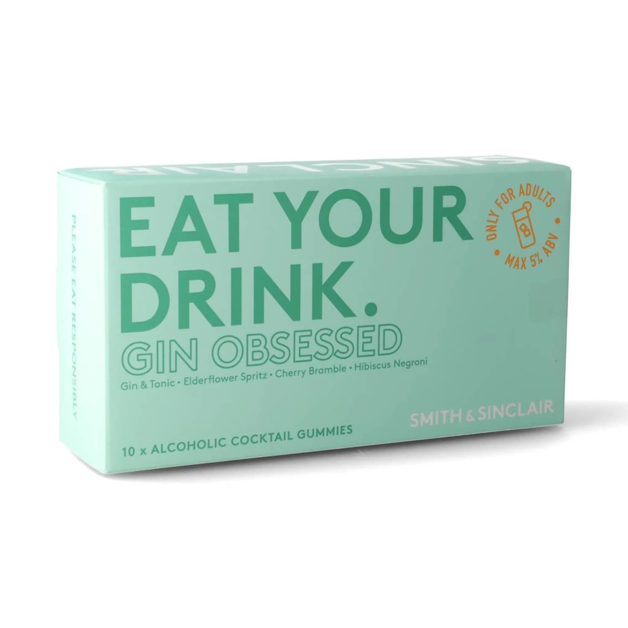 Smith & Sinclair Gin Obsessed 5V Alcoholic Cocktail Jelly Sweets, 140g Discount
