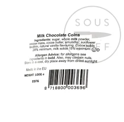 Chocolate Novelties Gold Milk Chocolate Coins, 100g Online