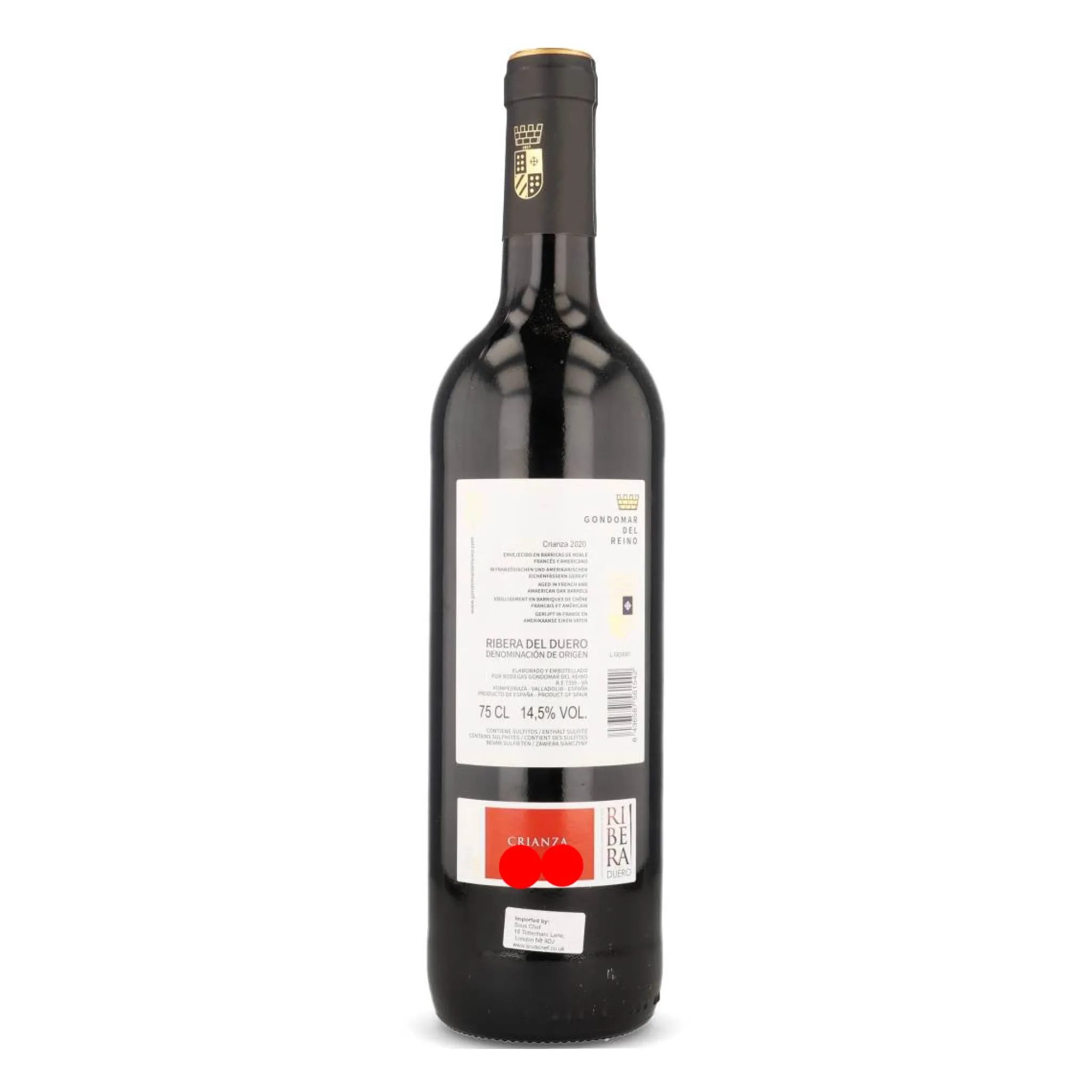 Gondomar del Reino Ribera del Duero Crianza 2020, 750ml Outlet