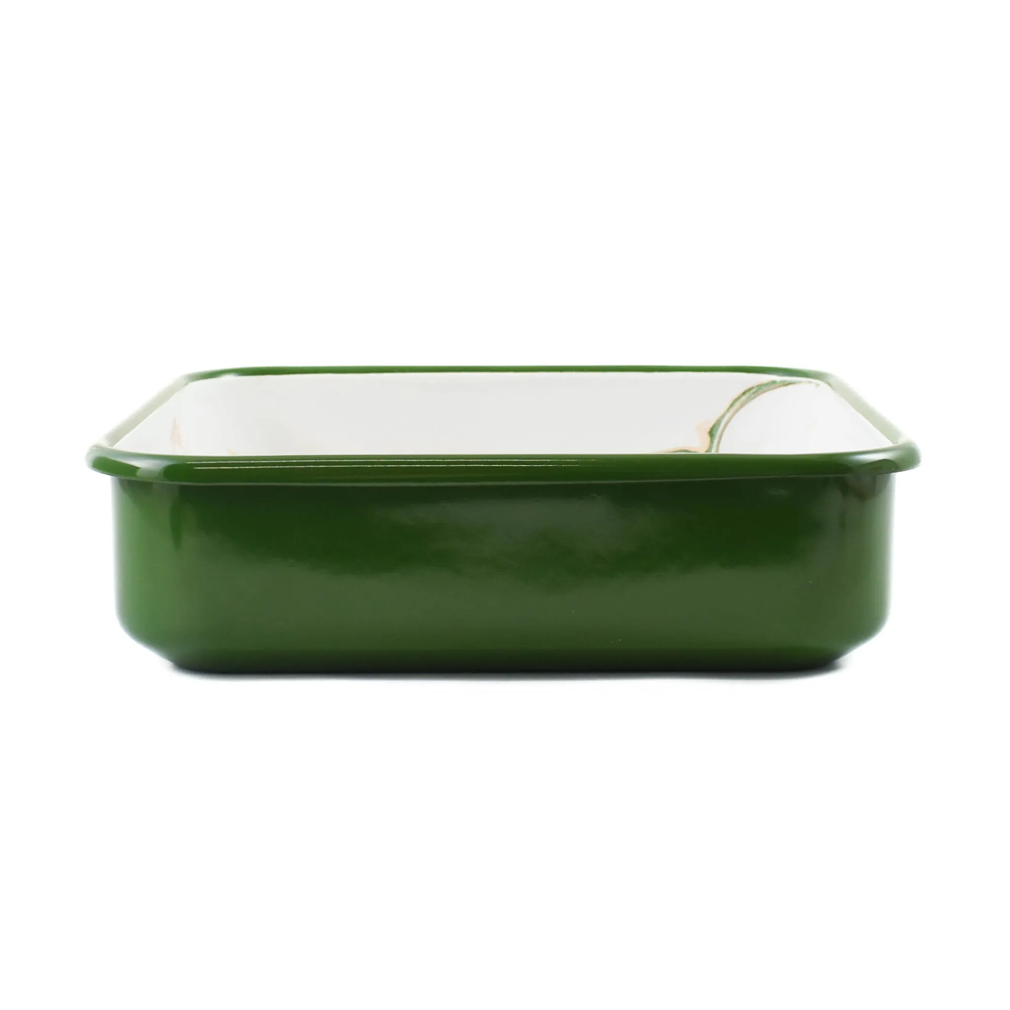 Kapka Green Marble Enamel Square Roasting & Serving Dish, 22cm