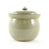 Sauerkraut Pots Handmade Stoneware Fermenting Crock in Green 2 litre New