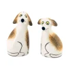 Hannah Turner Set of 2 Dog Salt & Pepper Shakers, 9.5cm Sale