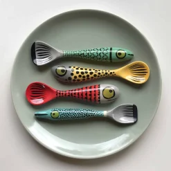 Hannah Turner Set of 4 Fish Spoons, 13cm Discount