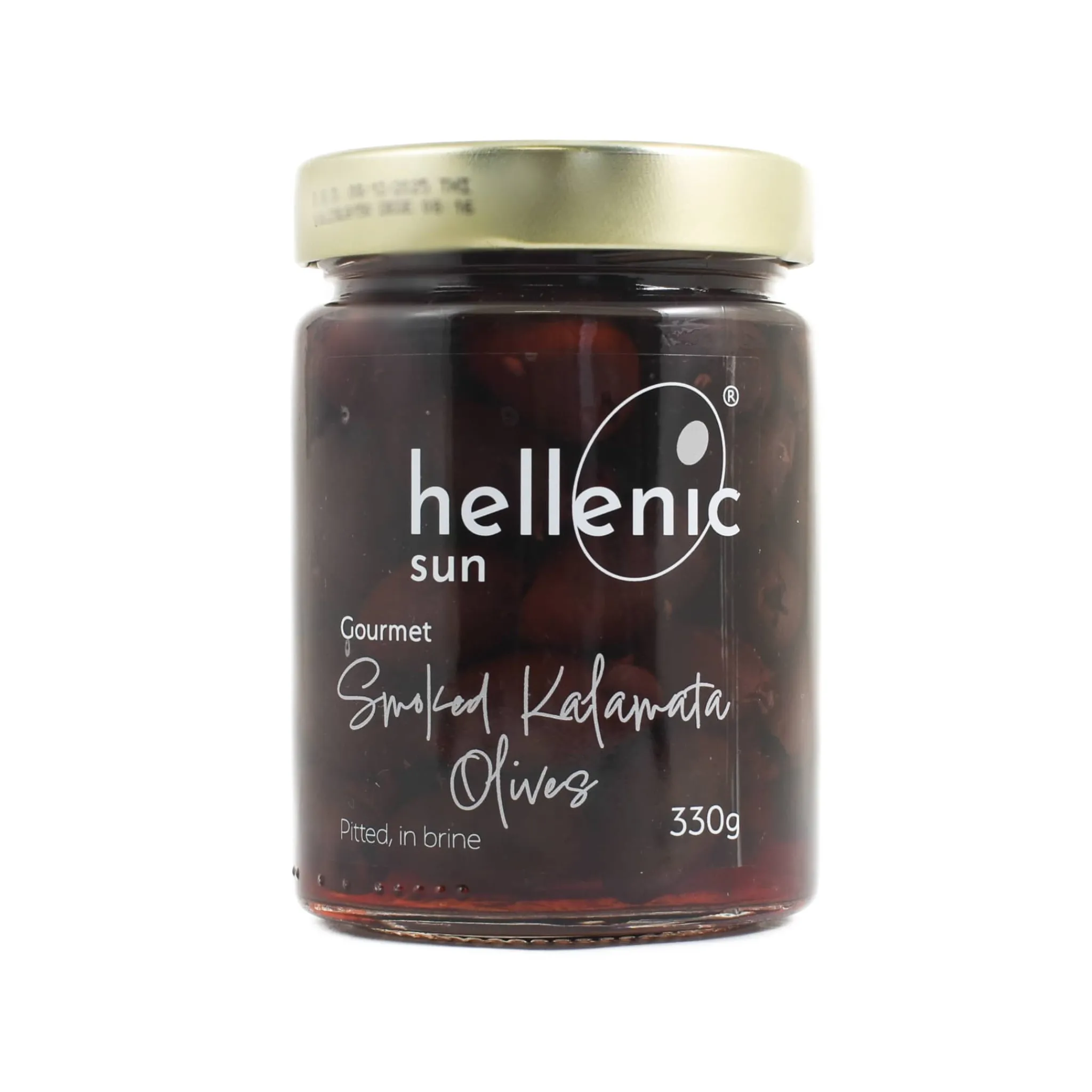 Hellenic Sun Smoked Pitted Kalamata Olives, 330g New