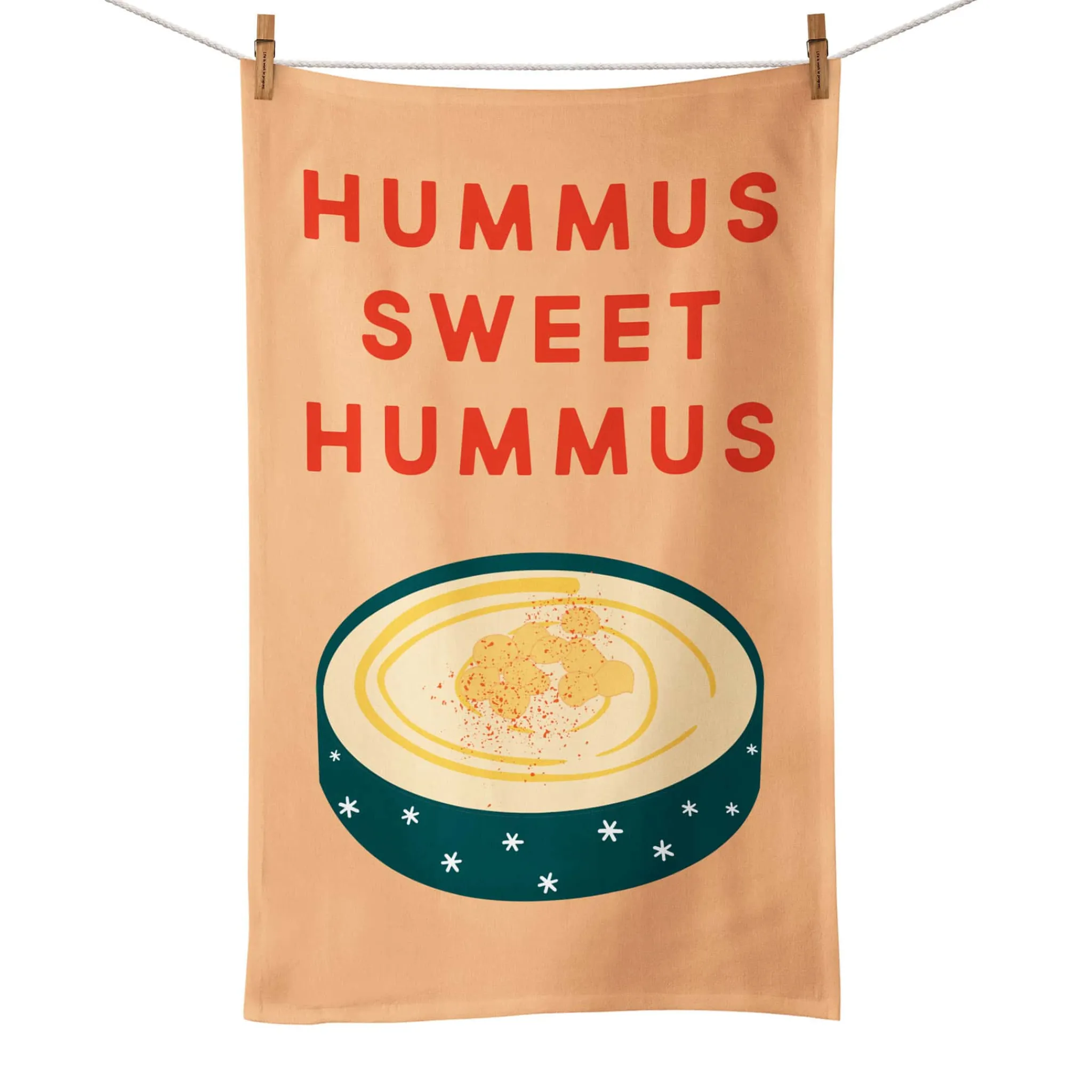 Emmmakes Hummus Sweet Hummus Tea Towel Online