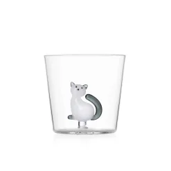 Ichendorf Milano Grey Tail Sitting Cat Tumbler, 300ml Outlet