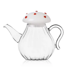 Ichendorf Milano Limited Edition Optic White Mushroom Teapot Clearance