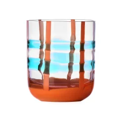 Ichendorf Milano Orange & Teal Patterned Tumbler, 350ml Clearance