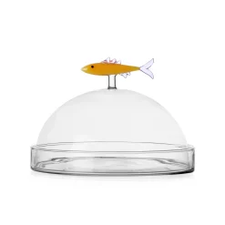 Ichendorf Milano Orange Sardine Snack Plate with Cloche, 20x14cm Outlet