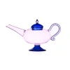 Ichendorf Milano Pink Teapot with Blue Lid, 18cm