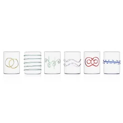 Ichendorf Milano Set of 6 Assorted Water Tumblers, Assorted Colours
