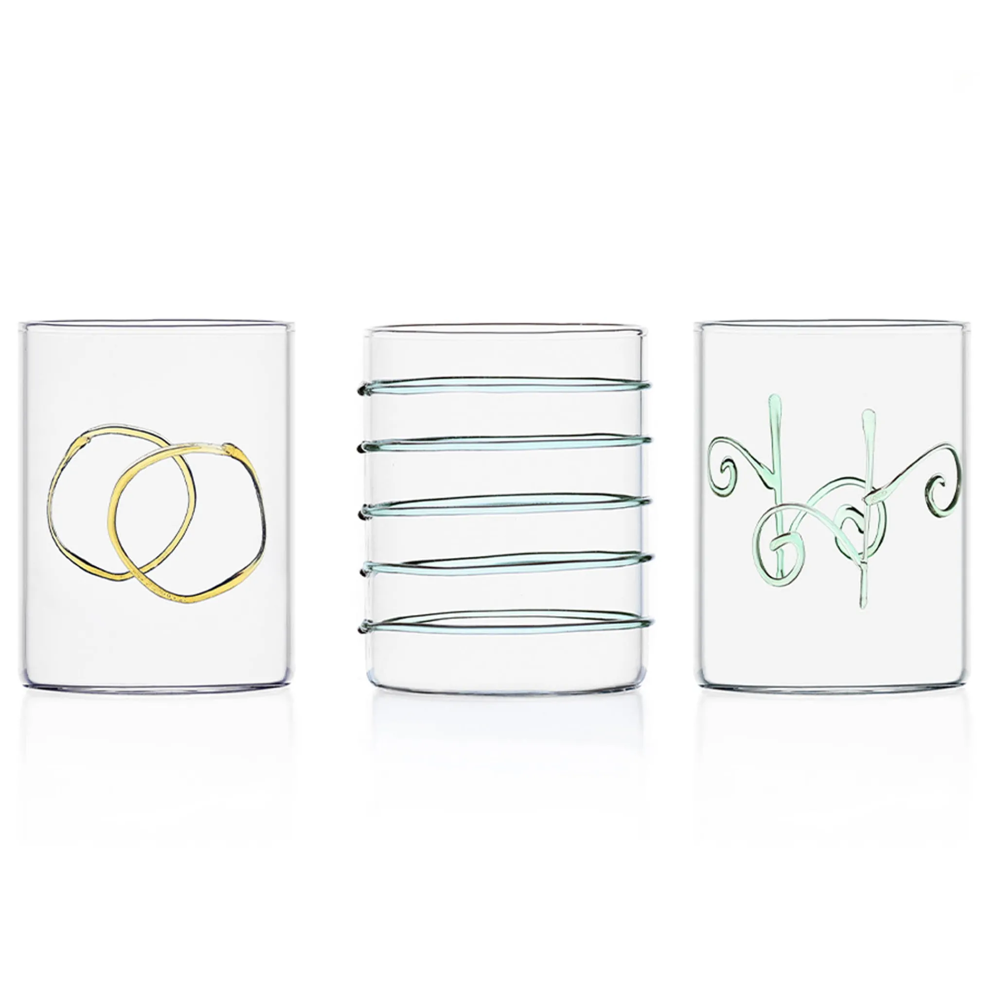 Ichendorf Milano Set of 6 Assorted Water Tumblers, Assorted Colours