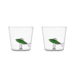 Ichendorf Milano Ichendorf Set of 2 Green Sardine Tumblers, 300ml Online