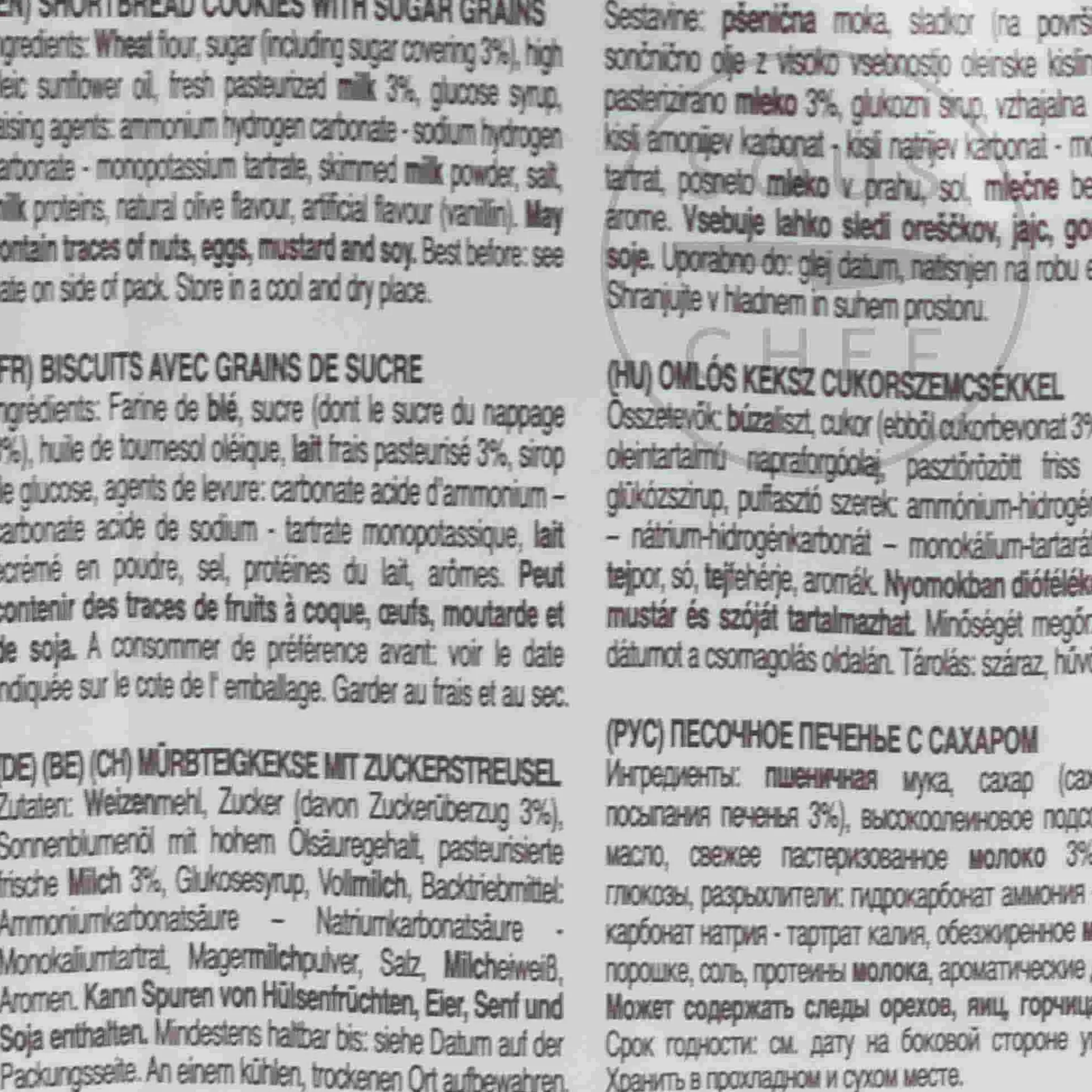 Tedesco SRL Il Borgo del Biscotto Shortbread Biscuits with Sugar Grains, 350g Best