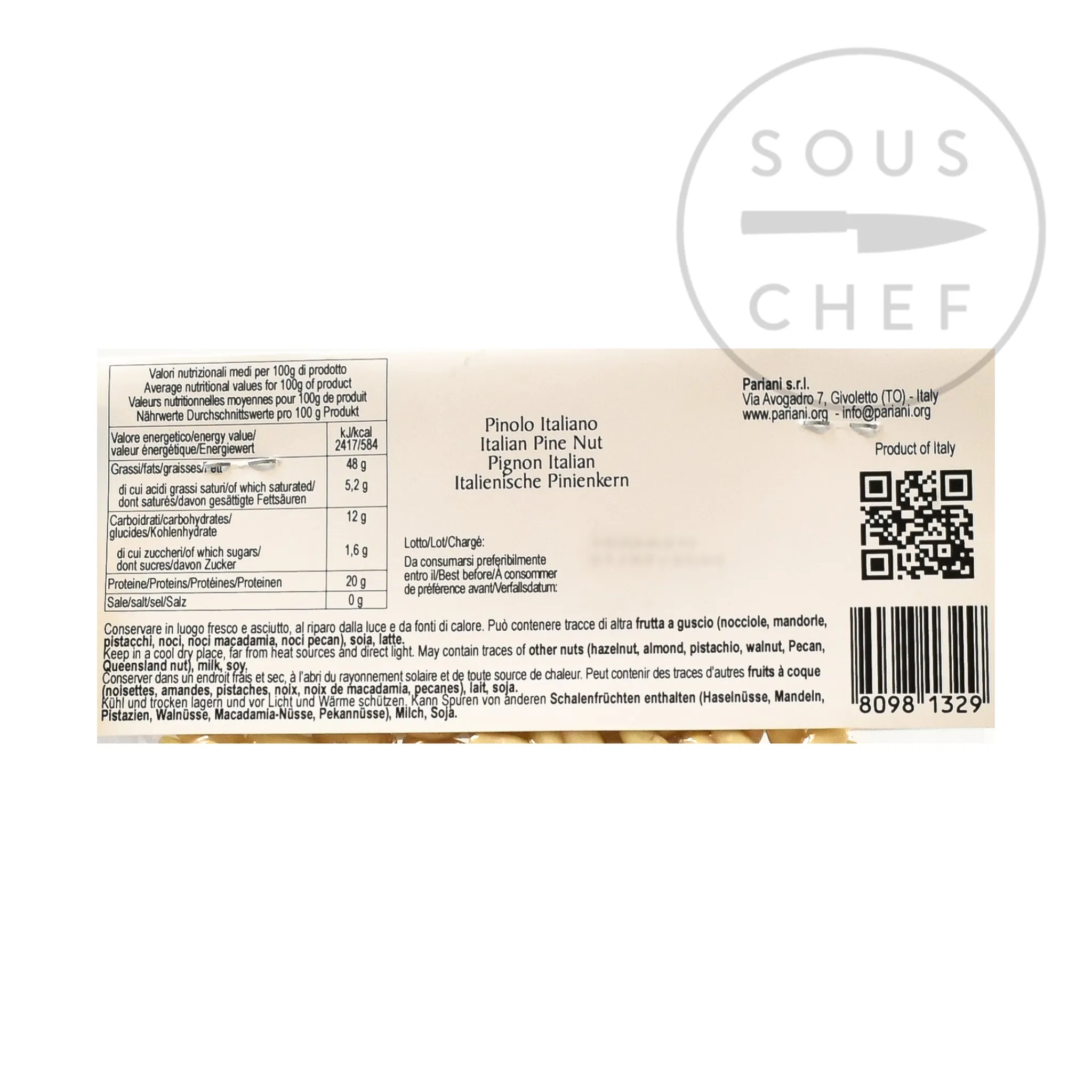 Pariani Italian Pine Nuts, 70g Online