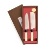 Kiji Stoneware & Ceramics Japanese Knife Duo - Santoku & Nakiri Sale