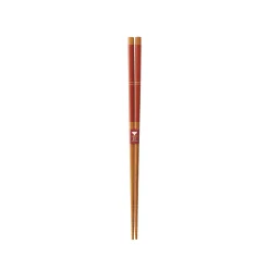 Kawai Co. Ltd Japanese Red & Gold Serving Chopsticks, 27cm