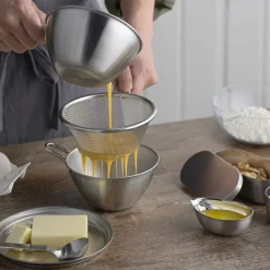 and Japanese Stainless Steel Deep Strainer for Prep Bowl, 13cm