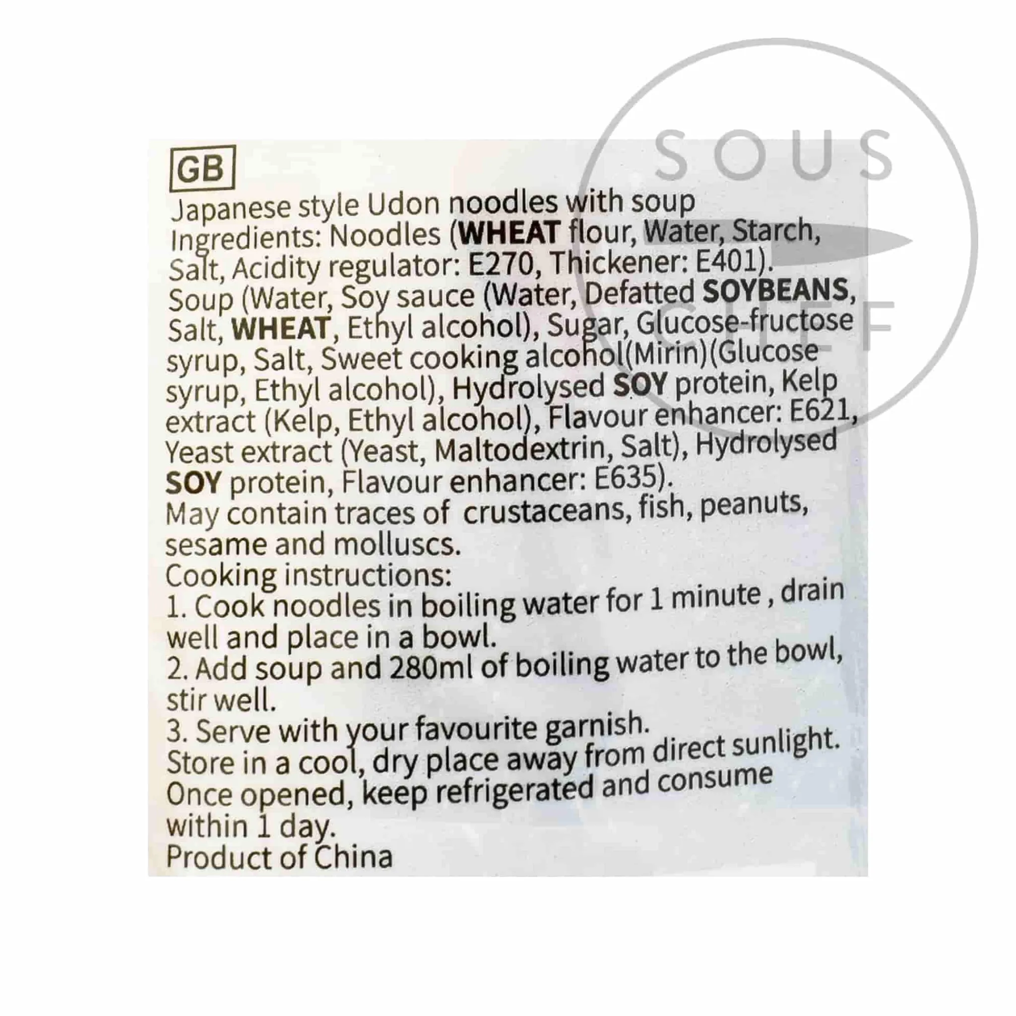 J-Basket Udon Noodle With Soup - 3 packs Outlet