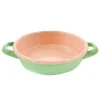 Kapka Enamel Kapka x Sous Chef Colourblock Enamel Frying Pan, 16cm, Green & Pink Best