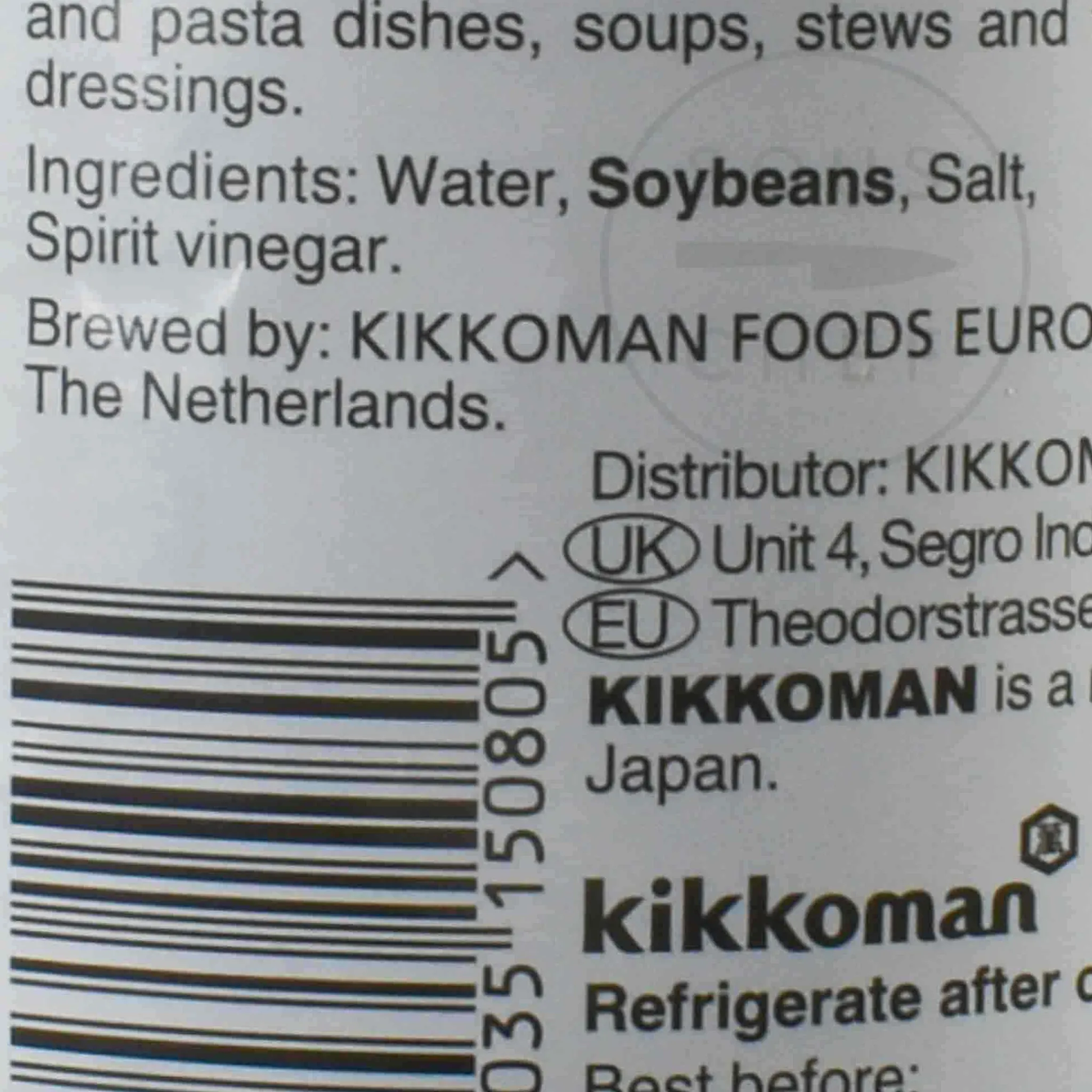 Kikkoman Tamari Gluten Free, 1l Outlet
