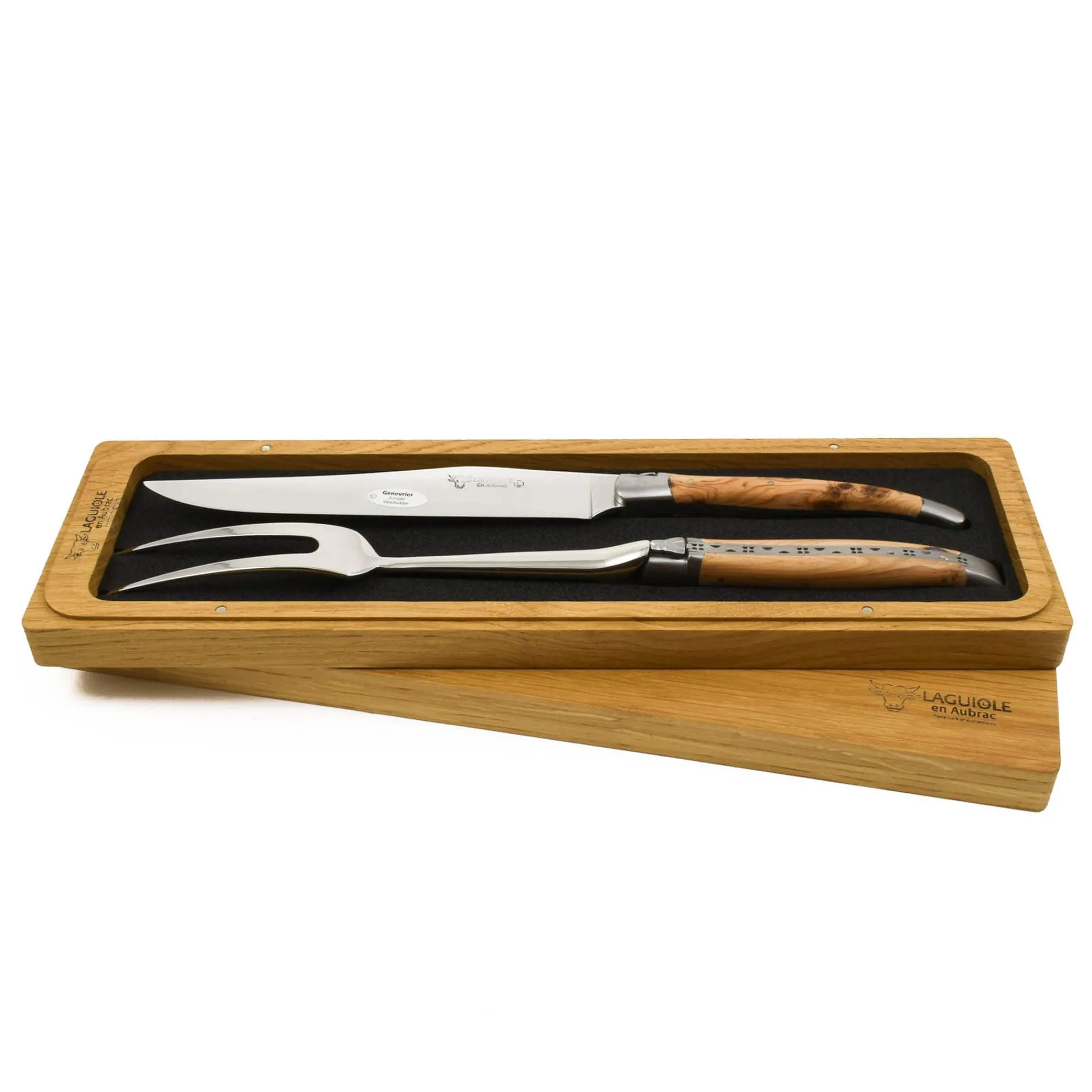 Laguiole en Aubrac Carving Set, Juniper Discount