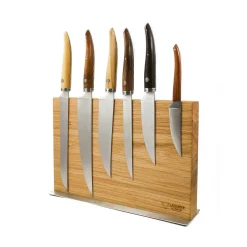 Laguiole en Aubrac Gourmet Knife Block of 6 Kitchen Knives, Mixed Woods Hot