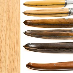 Laguiole en Aubrac Gourmet Knife Block of 6 Kitchen Knives, Mixed Woods Hot